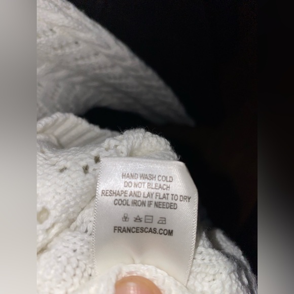 NWT Francesca’s Twisted Ivory Knit Sweater - Small - Picture 8 of 11